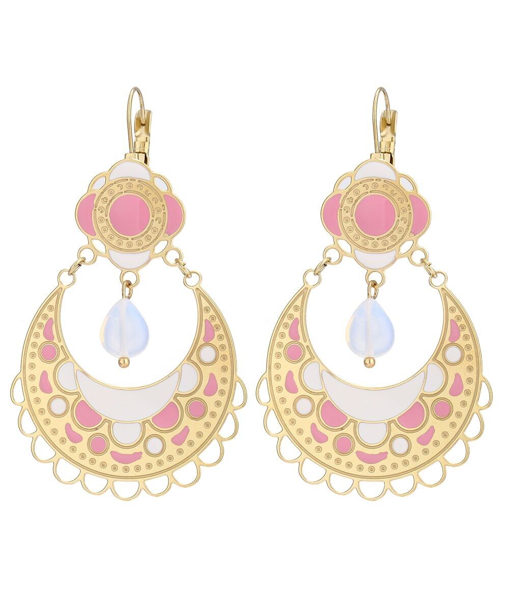 Dormeuse-Ohrringe aus Edelstahl 22PEBOA004