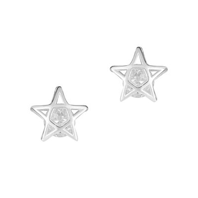 Crystal Star Studs