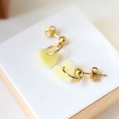 Lucie pastel yellow earrings