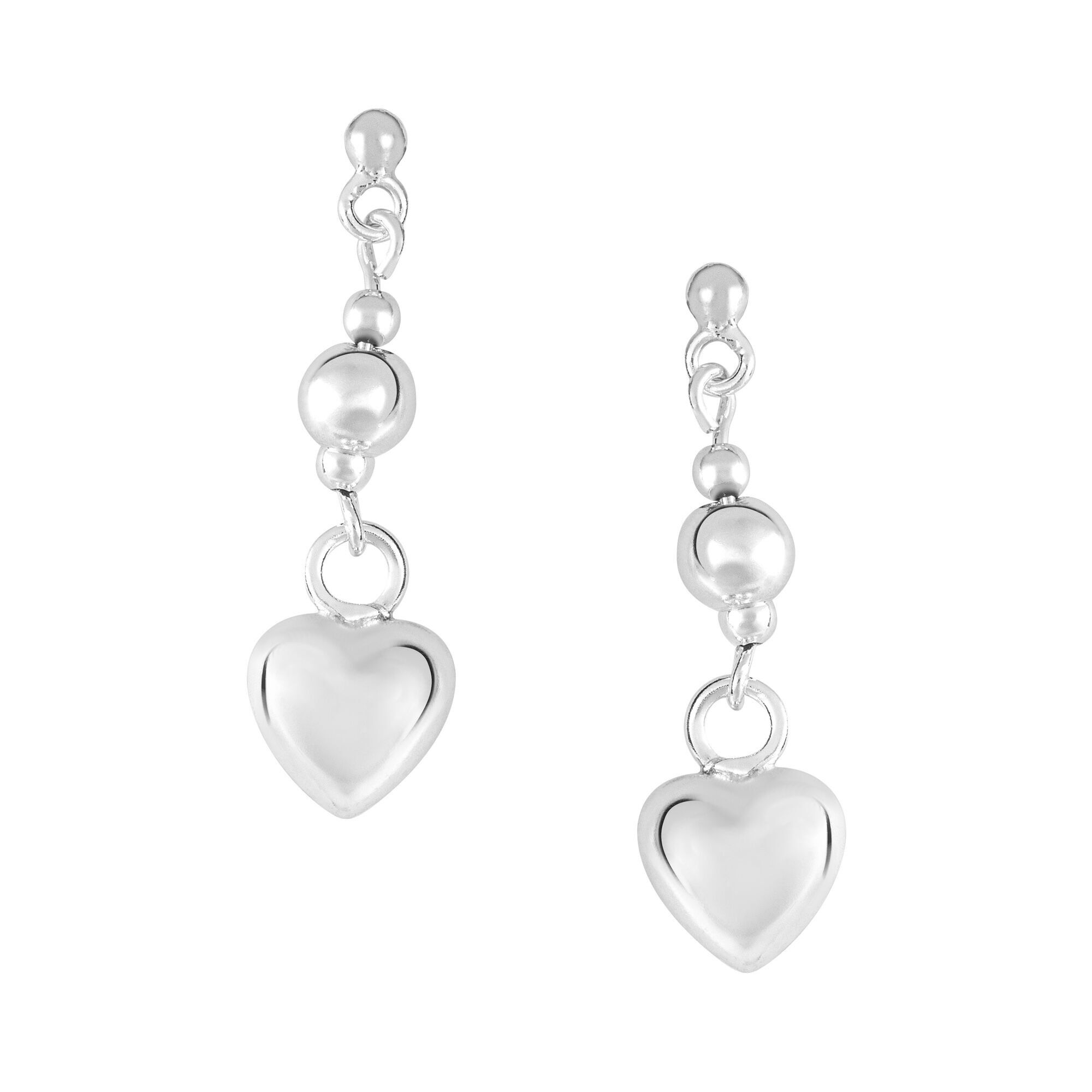 Beautiful Drop Heart Studs
