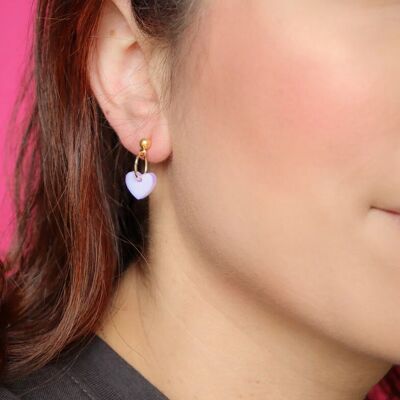 Lucie pastel purple earrings