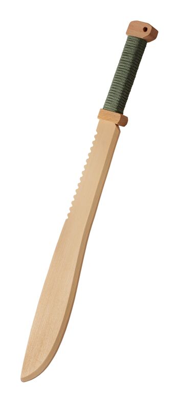 Machette pour enfants épée en bois Bois véritable de 57 cm de long en hêtre | Épée de chevalier pour enfants, jouet, épée de carnaval, Excalibur médiéval 2