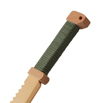 Machette pour enfants épée en bois Bois véritable de 57 cm de long en hêtre | Épée de chevalier pour enfants, jouet, épée de carnaval, Excalibur médiéval 5