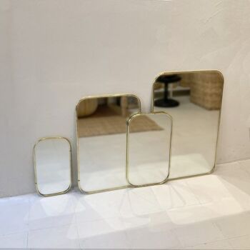 Miroirs en laiton rectangulaires 2
