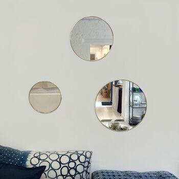 Miroirs ronds en laiton 2