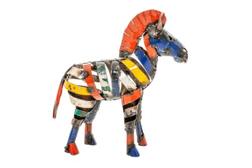 METAL SMALL COLORFUL ZEBRA