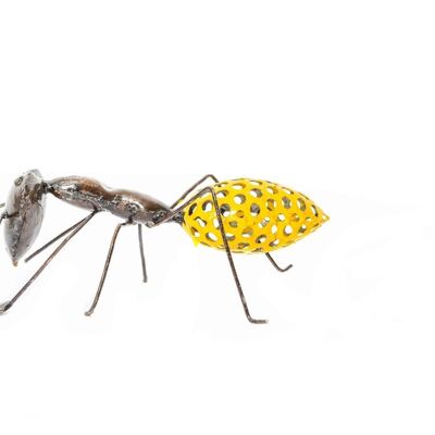 METAL MESH LARGE YELLOW ANT