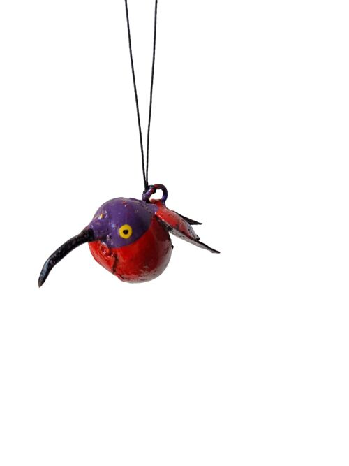 METAL BABY RED SUNBIRD HANGING