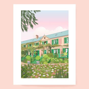 Affiche Giverny, maison de Monet 3 tailles 1