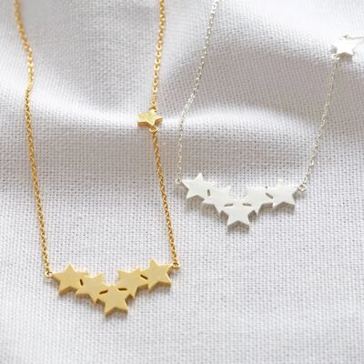 Halskette mit Sternen in Gold