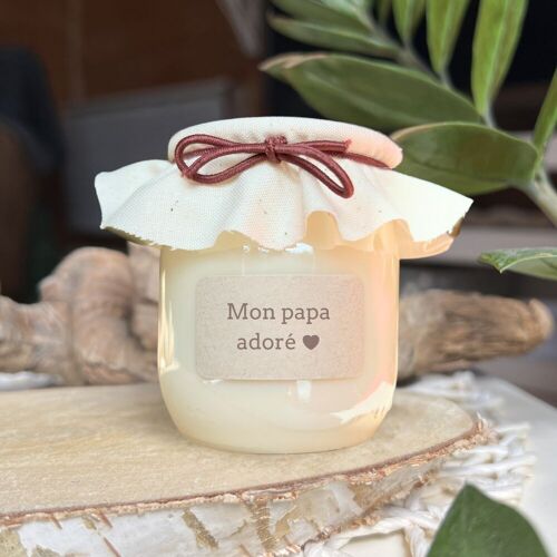 Bougie parfumée à message - mon papa adoré ❤