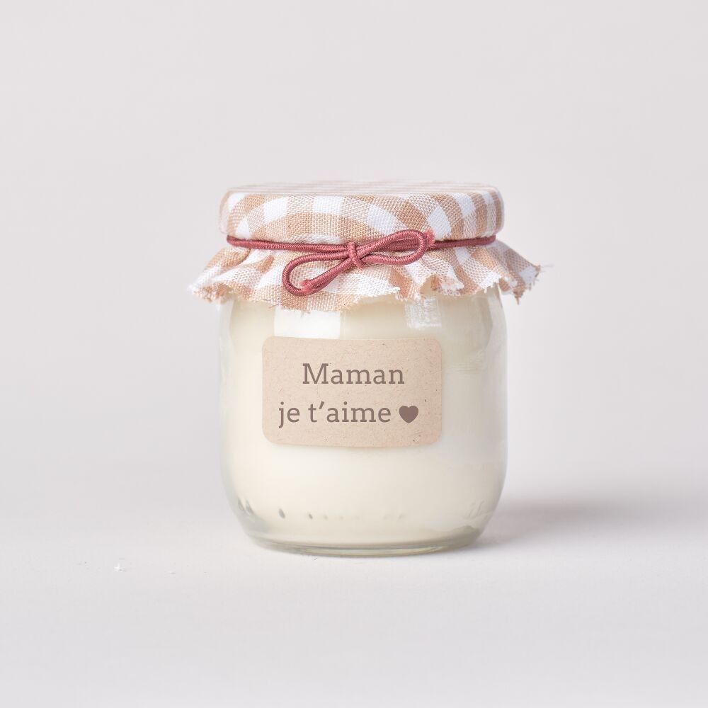 Scented candle with message - mom I love you ❤