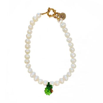 Bracelet Perle Pomme Verte