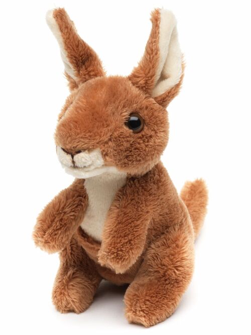 Känguru Plushie, stehend - 15 cm (Höhe) - Keywords: Exotisches Wildtier, Australien, Plüsch, Plüschtier, Stofftier, Kuscheltier