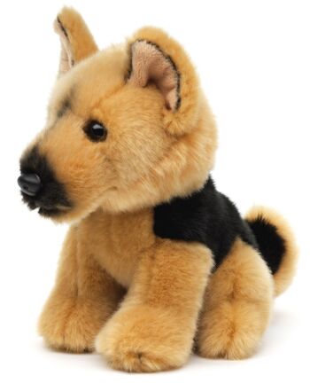 Berger allemand, assis - 19 cm (hauteur) - Mots clés : chien, animal de compagnie, peluche, peluche, peluche, peluche 2