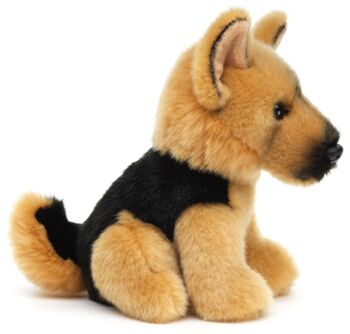 Berger allemand, assis - 19 cm (hauteur) - Mots clés : chien, animal de compagnie, peluche, peluche, peluche, peluche 3