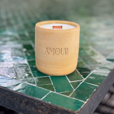 Bergamotte-Kerze „Amour“.