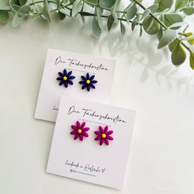 Pendientes flores (varios colores)