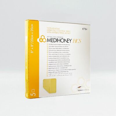 MEDIHONEY HCS medicazione colloidale idrogel non adesiva 20 cm