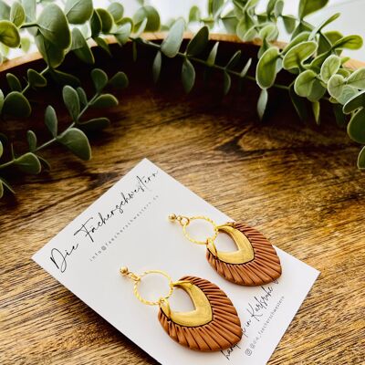 Boucles d'oreilles macramé #3