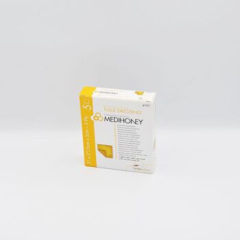 MEDIHONEY Bandage en tulle antibactérien 5x5 cm 1