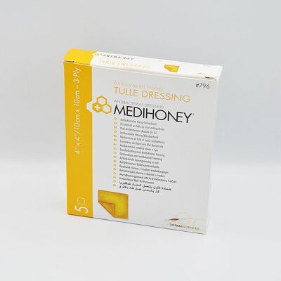 MEDIHONEY Antibakterieller Tüllverband 10x10 cm