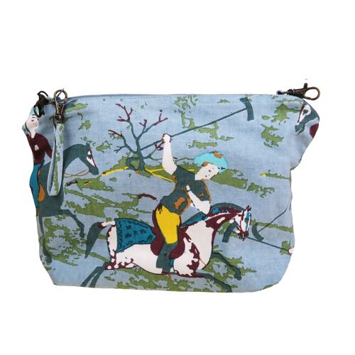 Trousse en toile de coton joueurs de polo persans