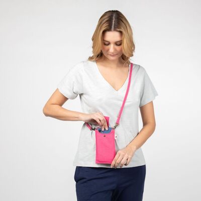 MOBILE HALTERUNG AUS BIO-BAUMWOLLE, CANVAS FUCHSIA