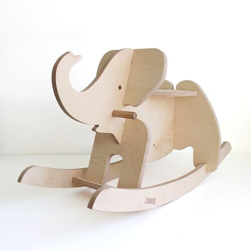 Houten hobbeldier olifant