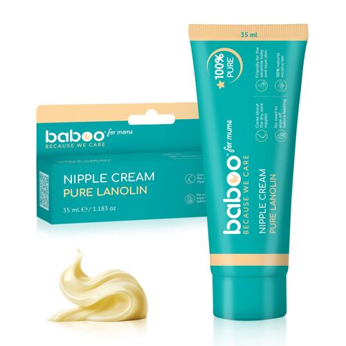 Baboo pure lanolin nipple cream, 35 ml