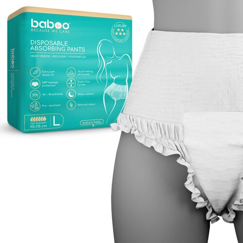 Disposable absorbing pants, size L, x5