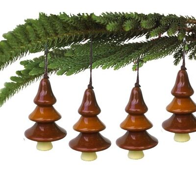 Décoration de Noël en bois de pin