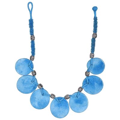 Seven Disc Necklace - Turquoise