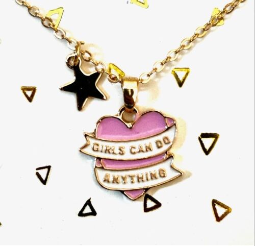 GIRLS CAN DO ANYTHING NECKLACE - 6'ER PACK