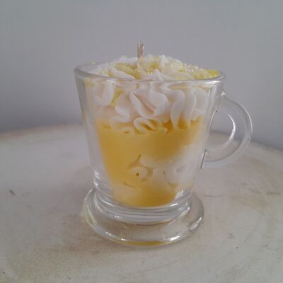 Lemongrass whipped cream candle