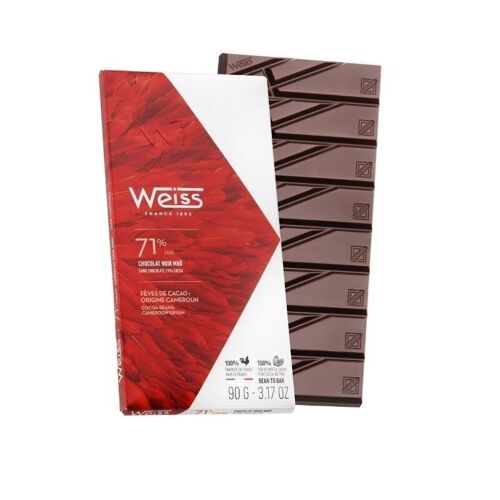 Tablette de chocolat noir Mbô 71% - 90g