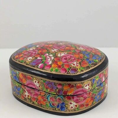 Handmade Rectangular Trinket Box - Multicoloured