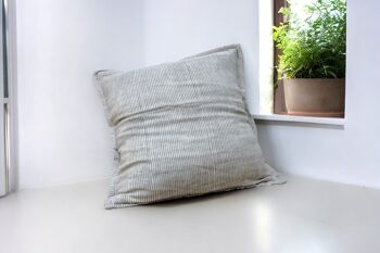 Housse de coussin en mousseline de coton naturel 11