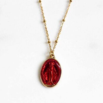 Collier Satellites Mary Rouge 1