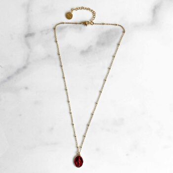 Collier Satellites Mary Rouge 2
