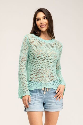 PULL CROCHET UNI 50% NYLON 50% ACRYLIQUE EL2550J_OPALO 1