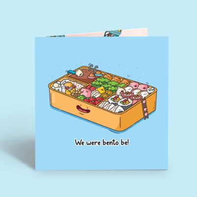 Carta Bento Box | Biglietto di amicizia d'amore | Biglietto d'auguri