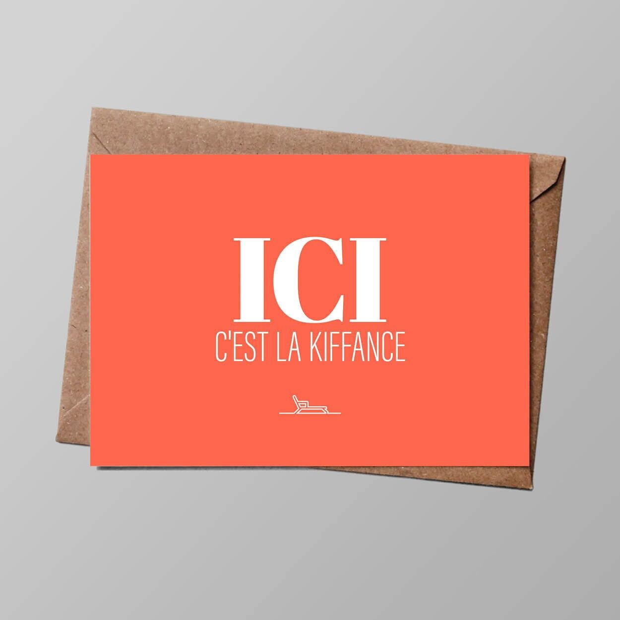 Karte „Urlaub“ – Hier macht's Spaß (mit Umschlag)