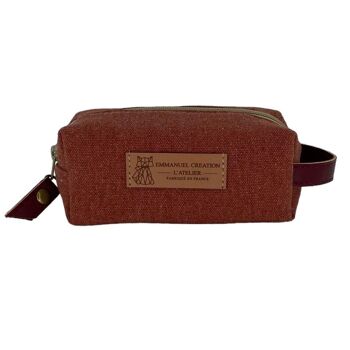 Trousse nomade XS, "Vercors" terracotta 3