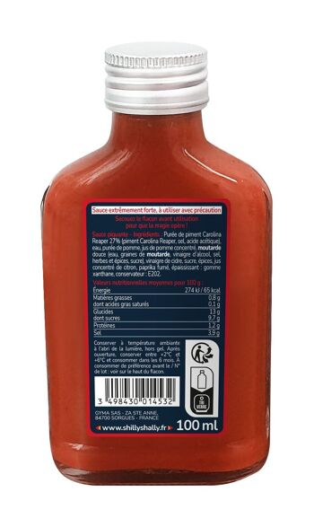 Sauce pimentée Carolina Reaper - 12/12 - 100 ml - EXTREMEMENT piquante 2