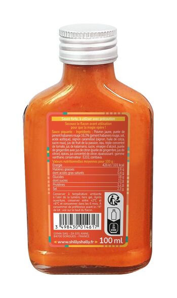 Sauce pimentée Réunion Island - Force 9/12 - 100 ml - très piquante et épicée 2