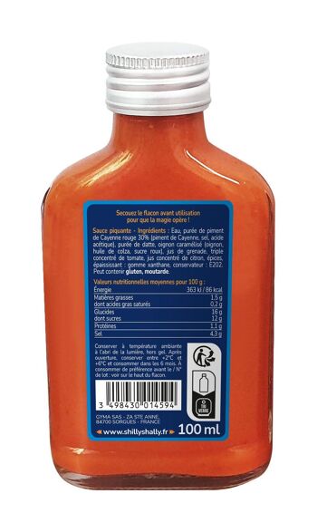 Sauce pimentée Al-Ṣahrā’ Cayenne - Force 3/12 - 100 ml - douce et épicée 2