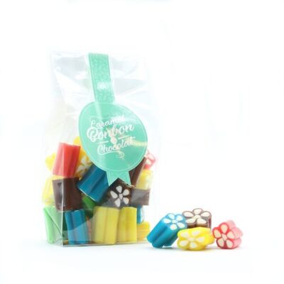 BOLSA DE CARAMELOS BARRIL MULTICOLOR - caja de 6 bolsas de 150g