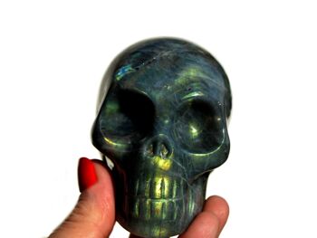 Crâne de cristal de labradorite 4