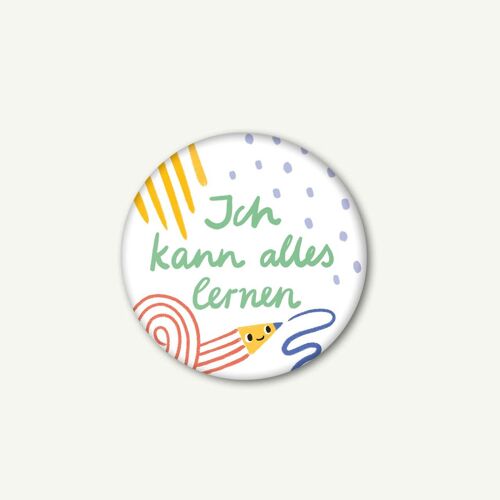 Magnet Affirmation Ich kann alles lernen 37 mm